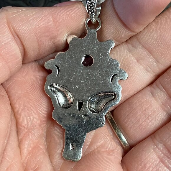 Amethyst Luna Moth Flower Sun Crescent Moon Mystic Pendant (65 83950) - Picture 5 of 7